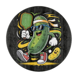Planche À Découper Pickle Jouant au Pickleball