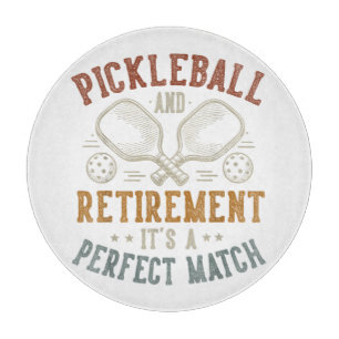 Planche À Découper Pickleball et retraite C'est une correspondance pa