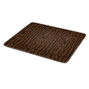 Planche À Découper Pièce de Faux rustique de l'écorce d'arbre à grain