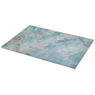 Planche À Découper Pierre précieuse esthétique bleu clair moderne lux