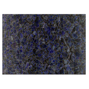 Planche À Découper Pierres bleu saphir avec brillance