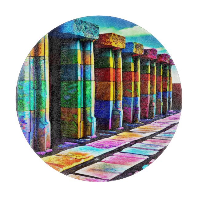 Planche À Découper Pierres psychédéliques (Devant)