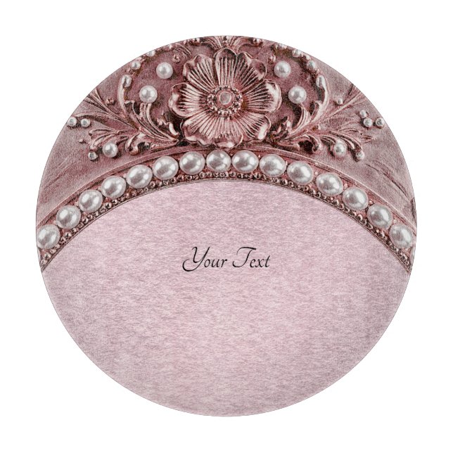 Planche À Découper Pink Flower Cutting Board (Devant)