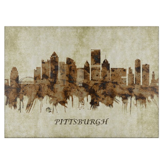 Planche À Découper Pittsburgh Pennsylvania Cityscape (Devant)
