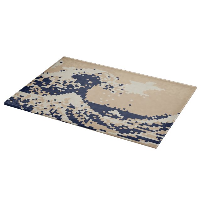 Planche À Découper Pixel Tsunami 8 bits Pixel Art (Coin)