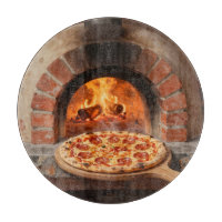 Pizza au Pepperoni Cuit au Feu de Bois Rustique It
