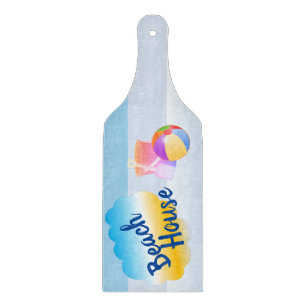 Planche À Découper Plage Bleue Maison Chaussure