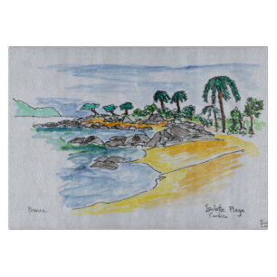 Planche À Découper Plage d'Isolella, Ajaccio  Corse, France