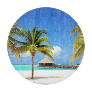 Planche À Découper Plages tropicales   Île et lagon, Maldives