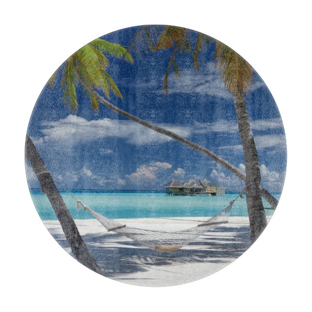 Planche À Découper Plages tropicales | Sandy Beach, Maldives (Devant)