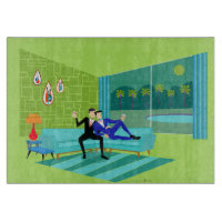 Planche à coupes gays rétro-romantique