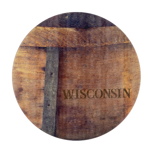 Planche À Découper Planche à fromage estampé Wisconsin (Devant)
