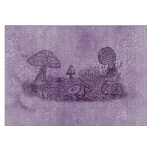 Planche À Découper Planche de coupe des prés de champignons