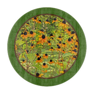 Planche À Découper Planche de coupe en verre de Confleurs Jaunes