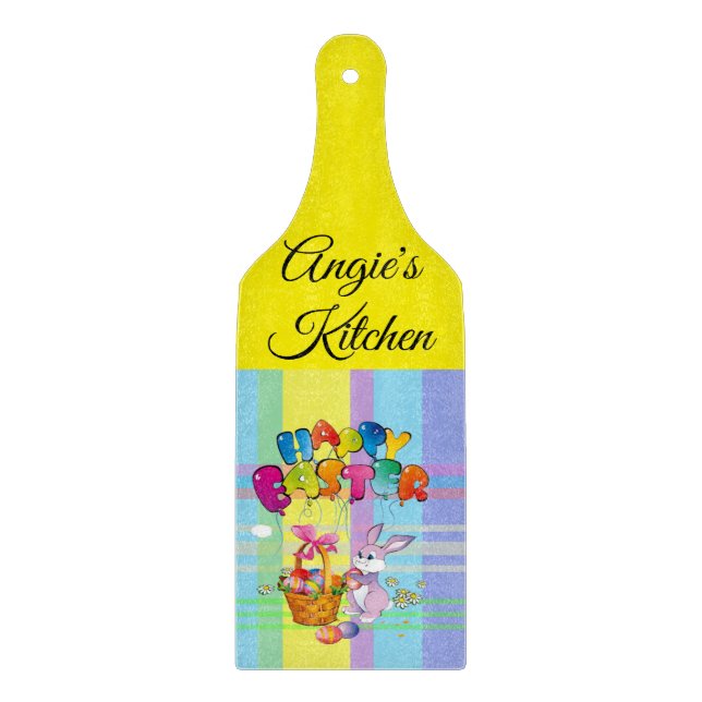 Planche À Découper Planche de coupe en verre de Pâques (Devant)