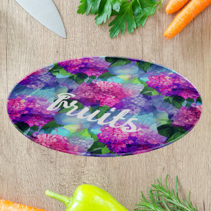 Planche À Découper Planche de coupe en verre fleuri inspirée de Pâque