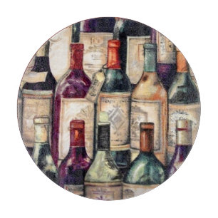 Planche À Découper Planche de coupe en verre pour les amateurs de vin