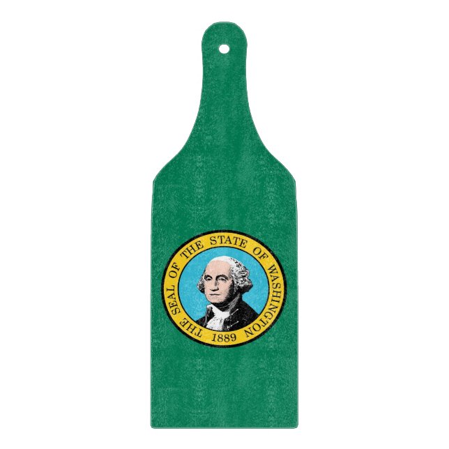 Planche À Découper Plaque de découpe en verre drapeau de Washington (Devant)