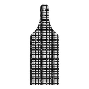 Planche À Découper Plaqué noir et blanc avec plaque de peinture