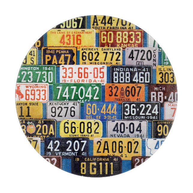 Planche À Découper Plaques de licence par H. Wilson Smith (Devant)