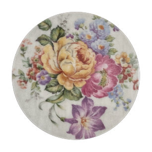 Planche À Découper Plastique Décoratif Floral