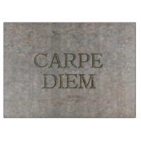 Plateau de coupe en verre Carpe Diem Stone