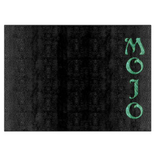 Planche À Découper Plateau de coupe en verre noir Mojo