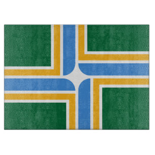Planche À Découper Plateau de coupe patriotique avec Drapeau de Portl
