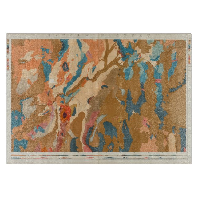 Planche À Découper Plateau du Nevada géologique (Devant)
