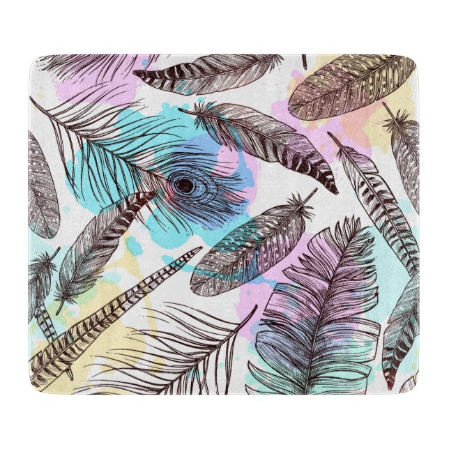 Planche À Découper Plumes de paquetage (Devant)