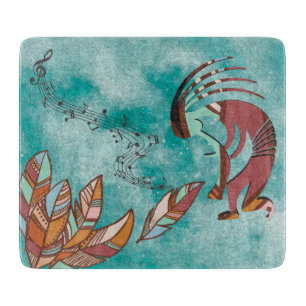 Planche À Découper Plumes et musique Kokopellii