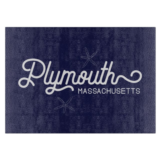 Planche À Découper Plymouth Massachusetts Nautical Cutboard (Devant)