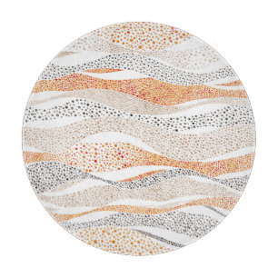 Planche À Découper Pointillisme Wavy Polka : Doux Doux Textile