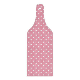 Planche À Découper Points polka sur fond rose