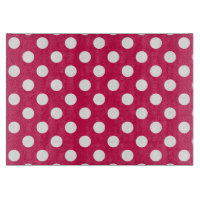 Pois blancs sur cerise