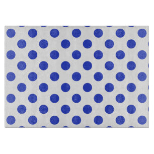 Planche À Découper Pois bleu royal
