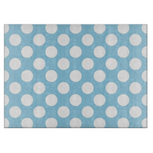 Planche À Découper Pois Bleus, Motif Pointe Polka, Points, Pointe