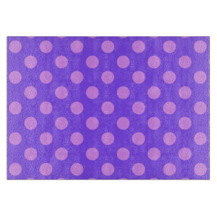 Planche À Découper Pois Lilac sur periwinkle