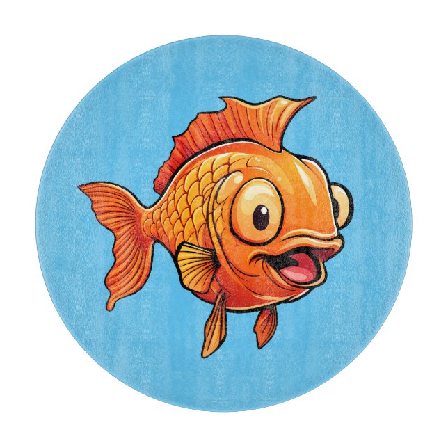 Planche À Découper Poisson d'or (Devant)