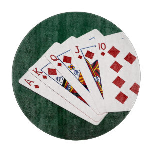 Planche À Découper Poker Hands - Brosse Royale - Costume Diamants