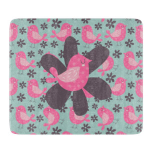 Planche À Découper Polka Dot Birds and Flowers