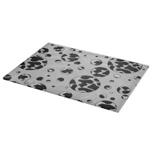 Planche À Découper Polka Dot Vache noir et blanc