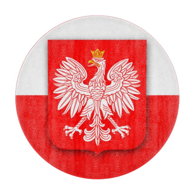 Planche À Découper Pologne Drapeau Patriotique Polska Voyage Europe (Devant)