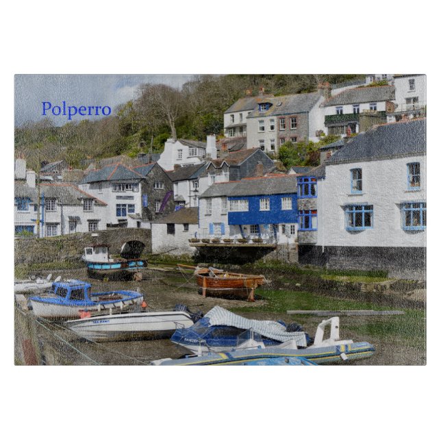 Planche À Découper Polperro Cornouailles (Devant)
