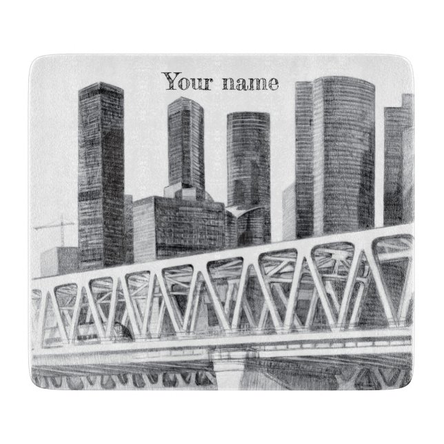 Planche À Découper Pont du métro (Devant)