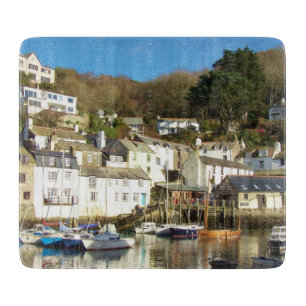 Planche À Découper Port les Cornouailles Angleterre de Polperro