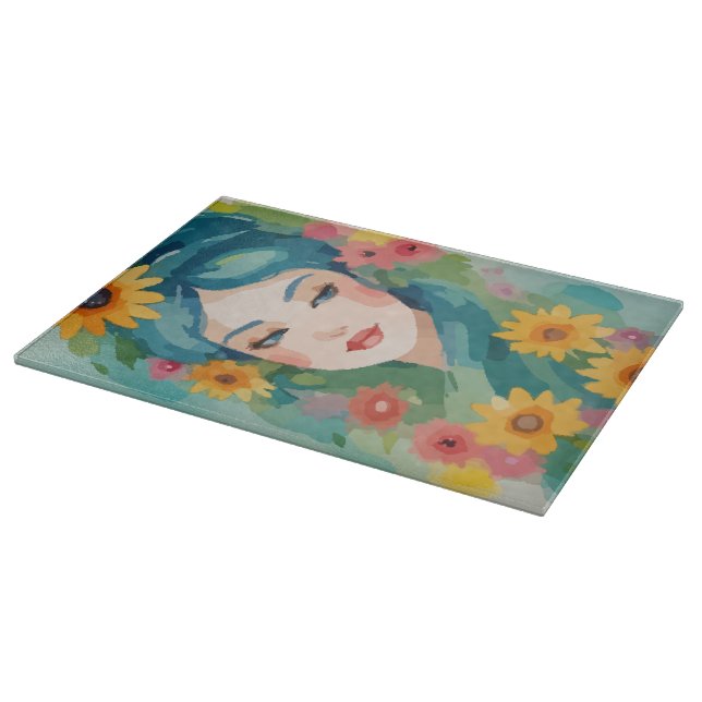 Planche À Découper Portrait Floral Daydream (Coin)
