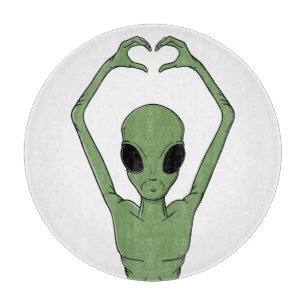 Planche À Découper Pose du cœur extraterrestre