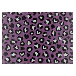 Planche À Découper Poster de animal, Léopard Violet, Spots De Cheetah