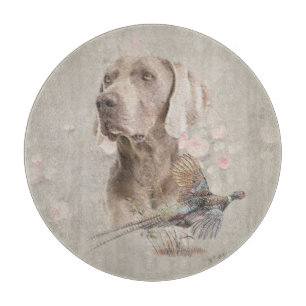 Planche À Découper Poster Weimaraner Tapestry Bouton d'impression acr